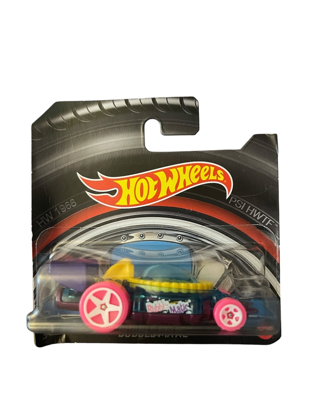 Hot Wheels Bubble Matic Toy Car - Pink and Yellow Accents